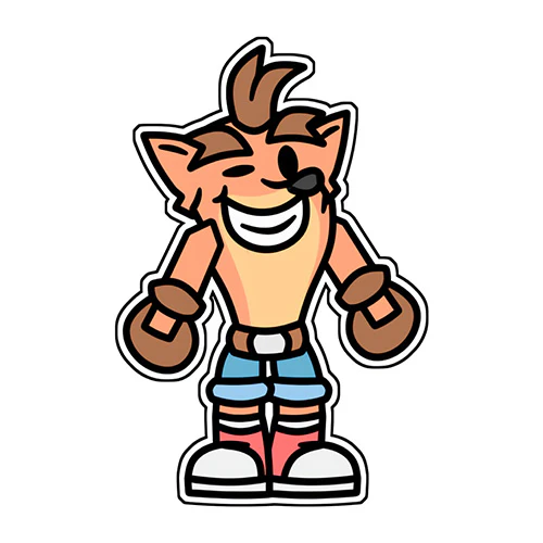 Crash Bandicoot (Sticker)