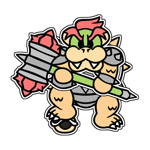 Hammer Slam Bowser (Sticker)